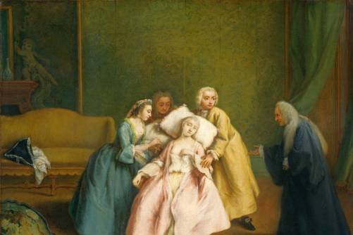 Közönséges ájulás 18. századi festményen