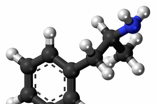 Amfetamin molekula térbeli modellje