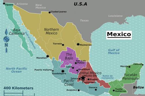 Mexikó (térképvázlat)