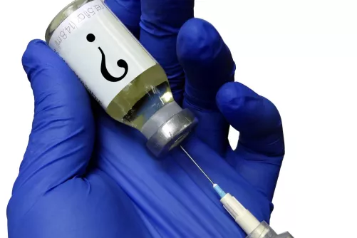 Injekció/oltóanyag felszívása (illusztráció)