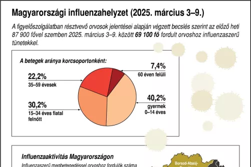 Magyarországi influenzahelyzet (2025. március 3-9.)