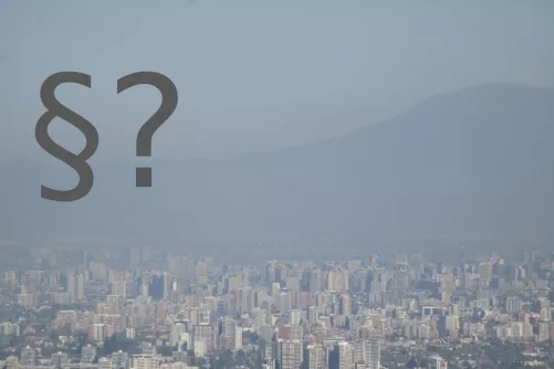 Füstköd a városon.