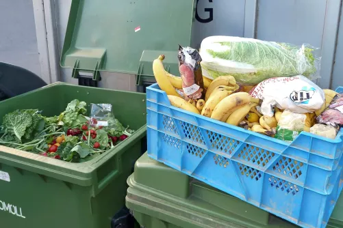 Szupermarket el nem adott élelmiszer hulladéka