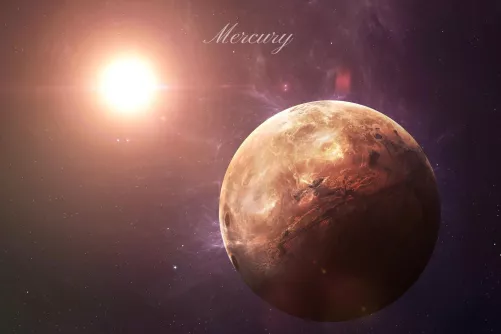 Merkúr,  mint kőzetbolygó