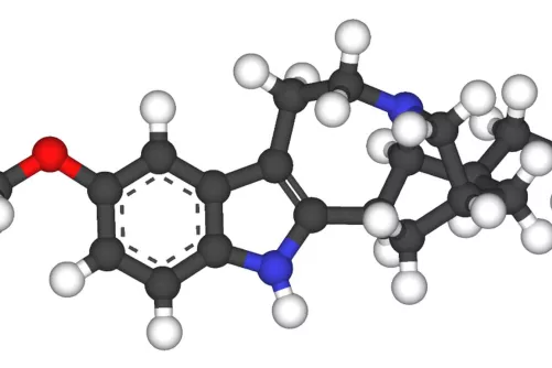 Ibogain molekula térbeli modell