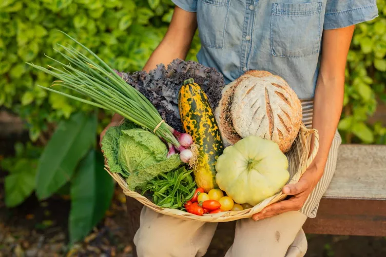 Frissen szedett zöldségek