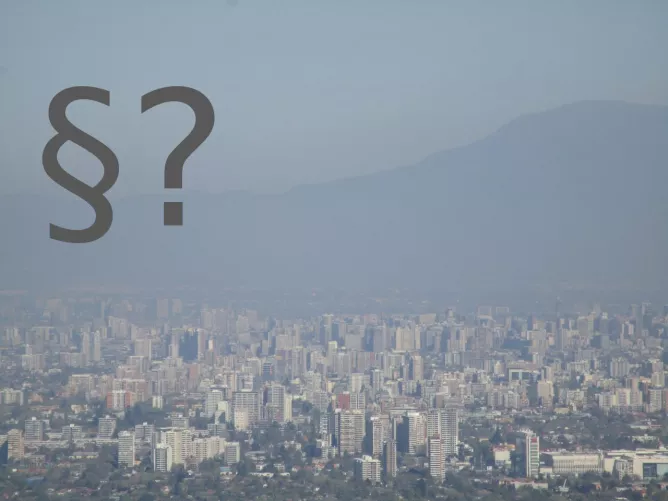 Füstköd a városon.