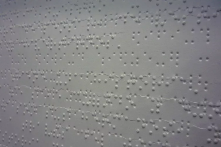 Szöveg Braille-írással