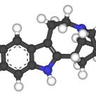 Ibogain molekula térbeli modell